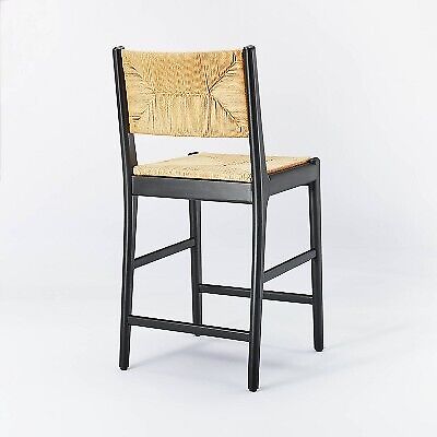 Sunnyvale Woven Counter Height Barstool Black - Threshold™ Designed with Studio McGee